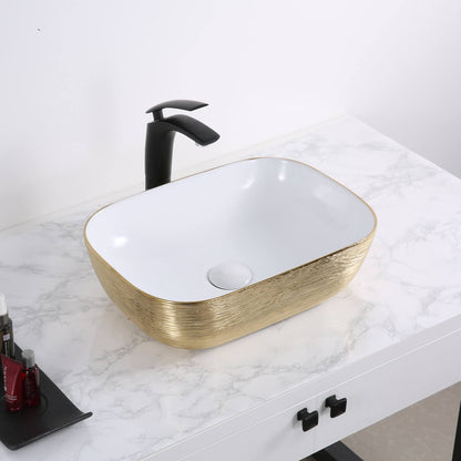 Ruvati 20 x 16 inch Bathroom Vessel Sink Decorative Art Above Vanity Counter