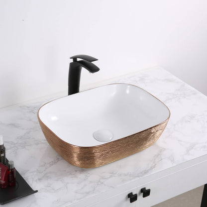 Ruvati 20 x 16 inch Bathroom Vessel Sink Decorative Art Above Vanity Counter