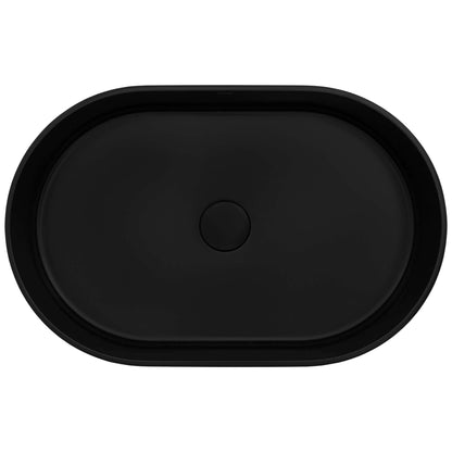 Ruvati 23-inch Matte White epiStone Solid Surface Modern Bathroom Vessel Sink