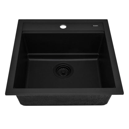 Ruvati 20-inch epiCube Granite Composite Workstation Drop-in Topmount Wet Bar Prep Sink
