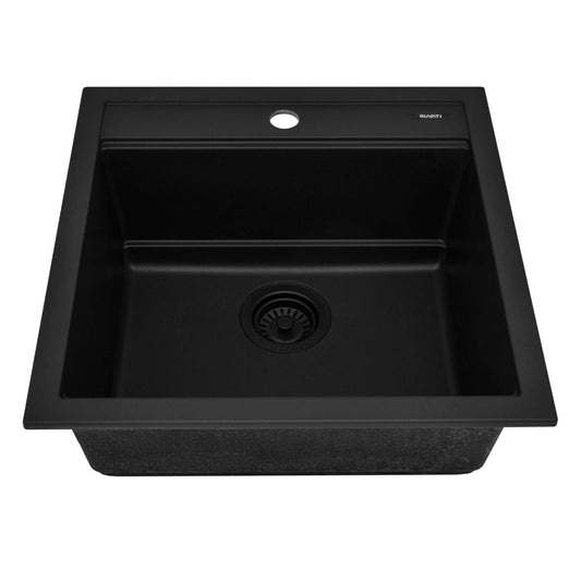 Ruvati 20-inch epiCube Granite Composite Workstation Drop-in Topmount Wet Bar Prep Sink