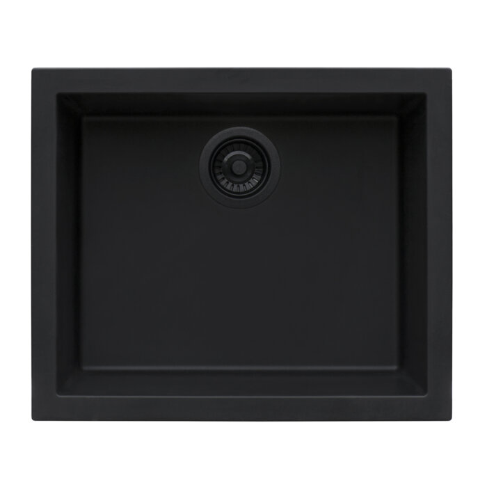 Ruvati 21 x 17 inch Granite Composite Undermount Single Bowl Wet Bar Prep Sink