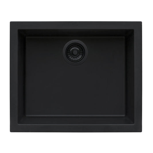 Ruvati 23 x 17 inch Granite Composite Undermount Single Bowl Kitchen Sink