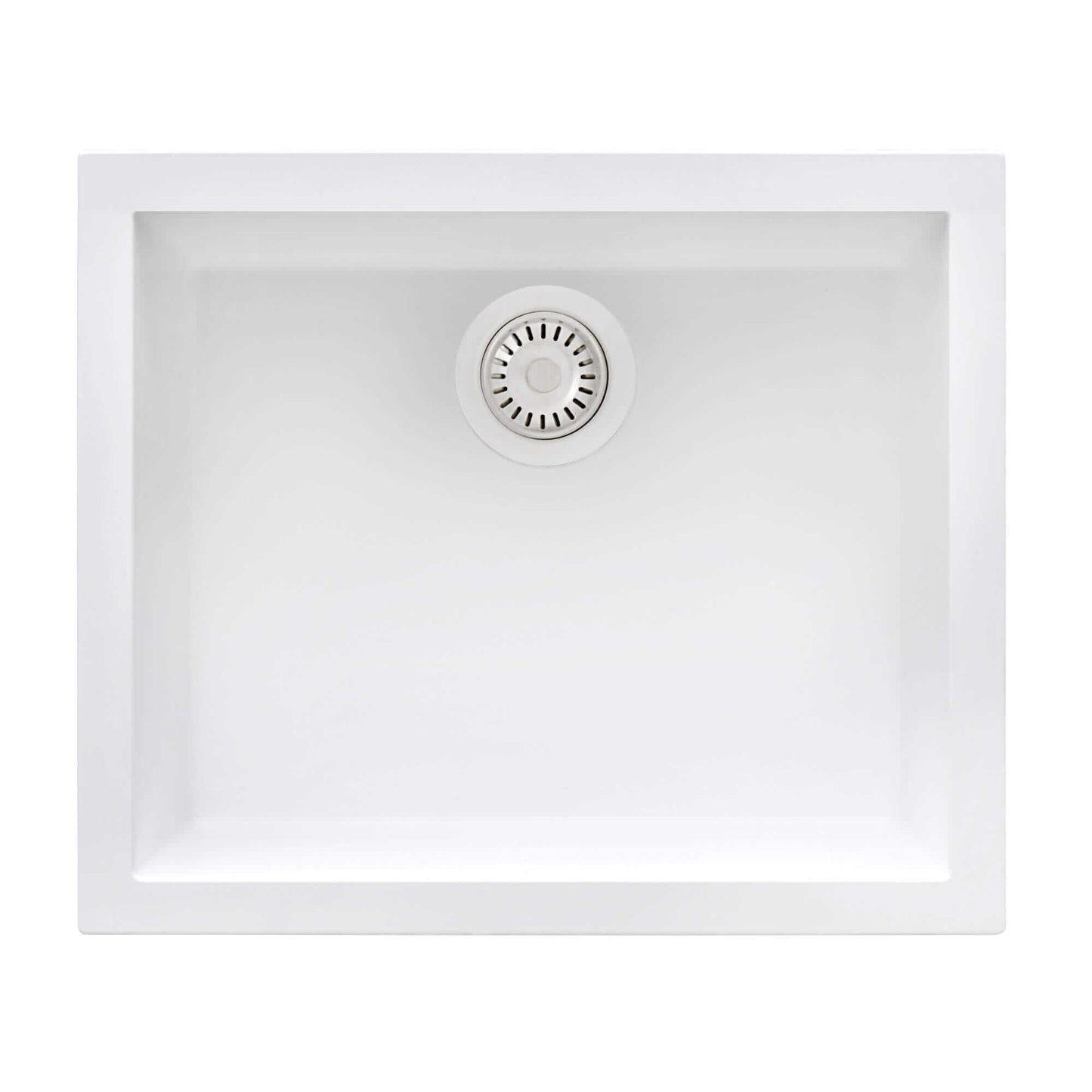 Ruvati 23 x 17 inch Granite Composite Undermount Single Bowl Kitchen Sink