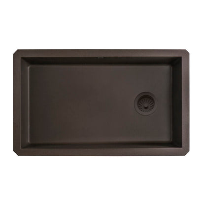 Ruvati 32 x 19 inch epiGranite Undermount Granite Composite Single Bowl Kitchen Sink