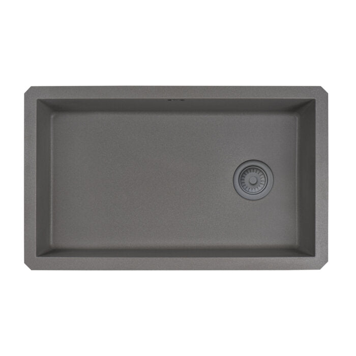 Ruvati 32 x 19 inch epiGranite Undermount Granite Composite Single Bowl Kitchen Sink