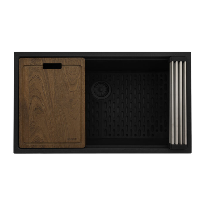 Ruvati 33-inch epiRock Workstation Undermount Kitchen Sink