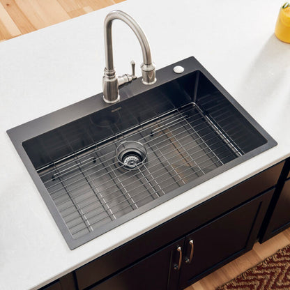 Ruvati 33 x 22 inch Drop-in Topmount Kitchen Sink Single Bowl