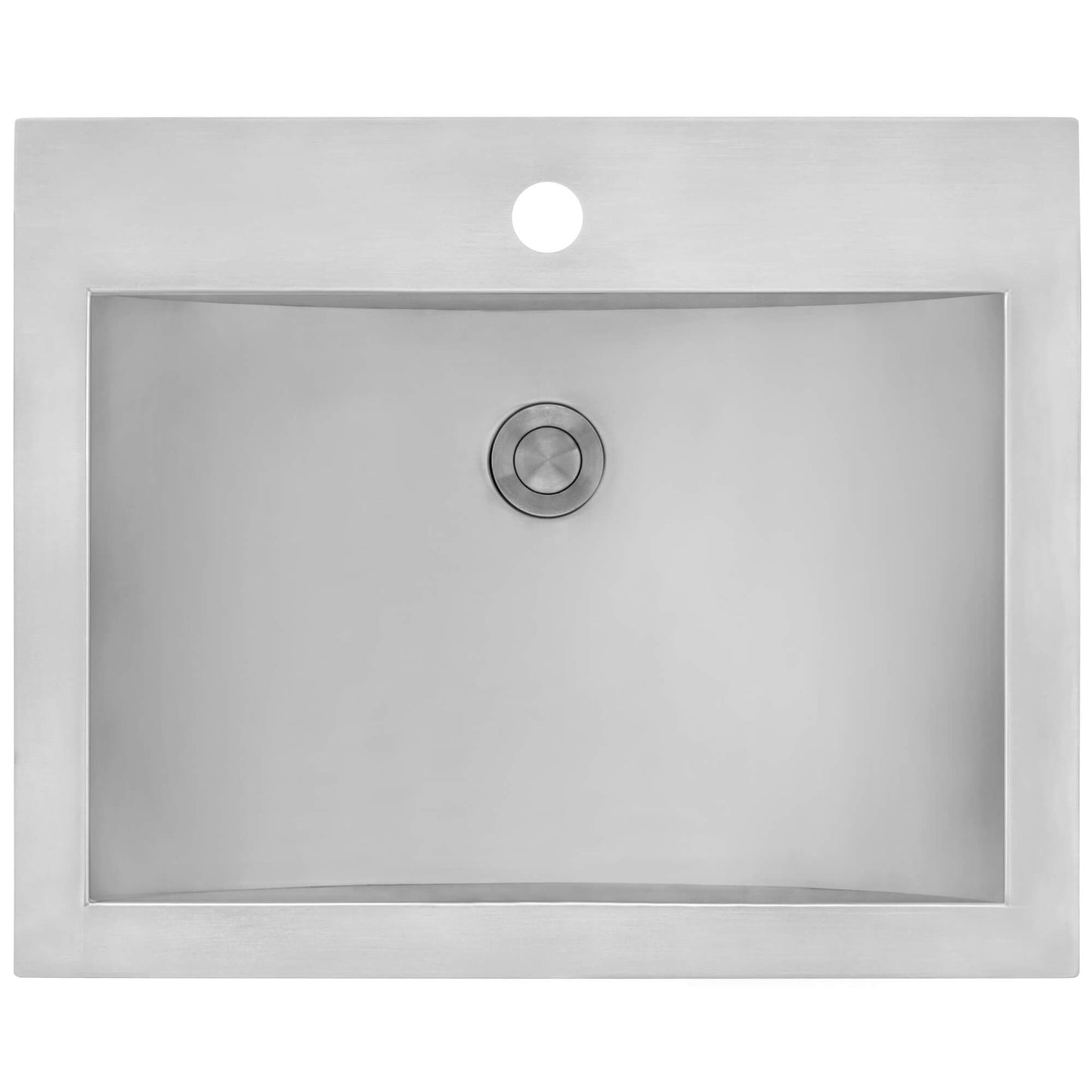 Ruvati 21 x 17 inch Drop-in Topmount Bathroom Sink Stainless Steel
