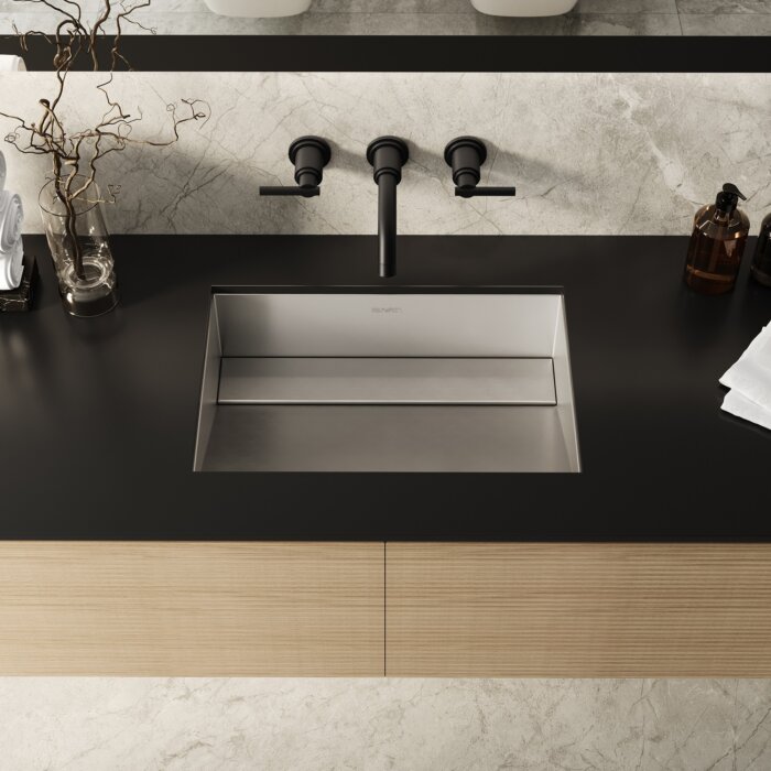 Ruvati 20 x 14 inch Undermount Ramp Bathroom Sink