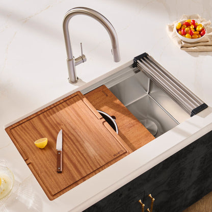 Ruvati 33-inch Workstation Two-Tiered Ledge Kitchen Sink Undermount