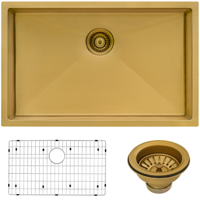 Ruvati 33-inch Undermount Kitchen Sink 16 Gauge Single Bowl