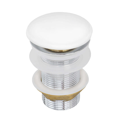 Ruvati Push Pop-up Drain for Bathroom Sinks without Overflow