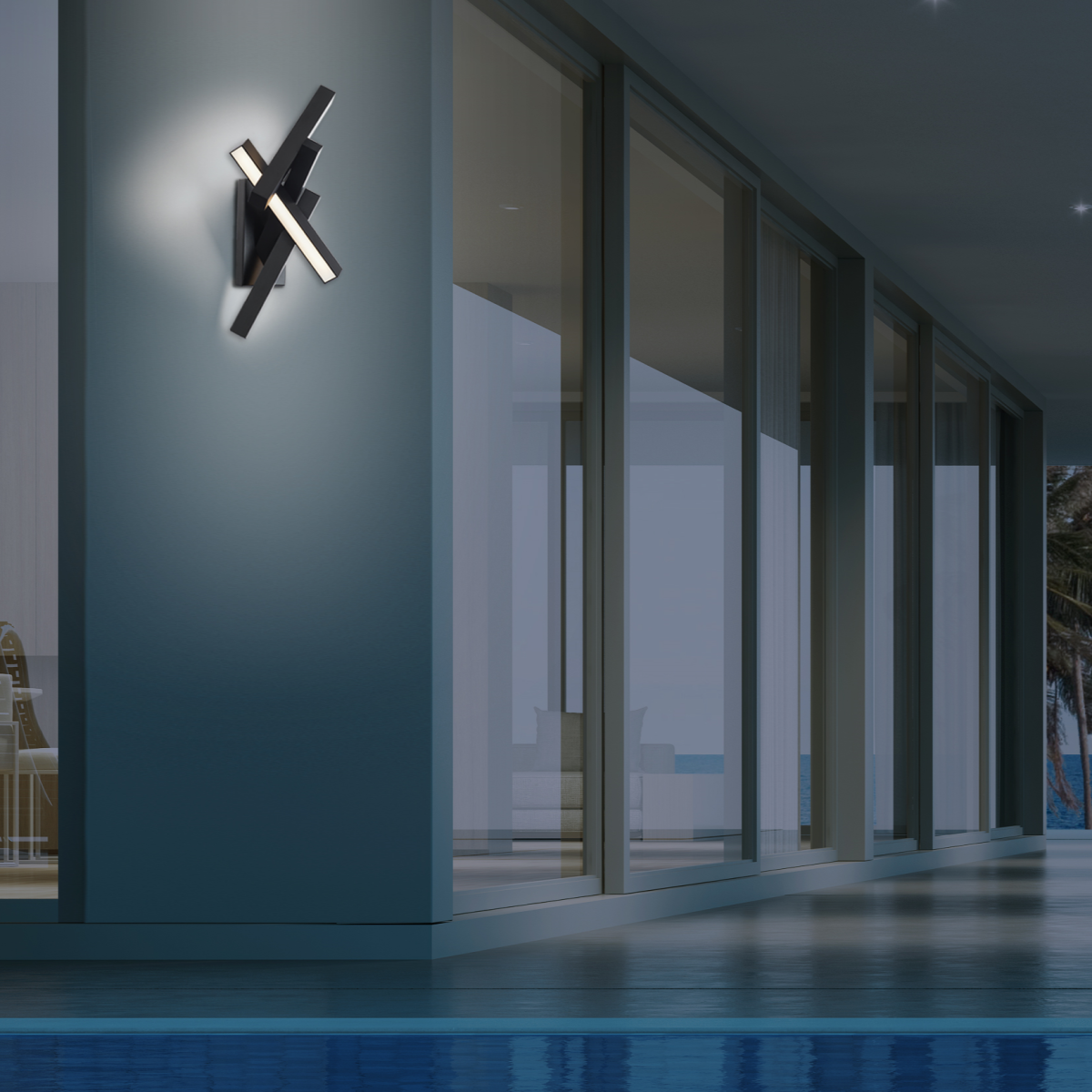 Chaos LED Outdoor Wall Sconce