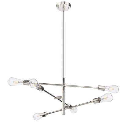 Decco Six Light Chandelier