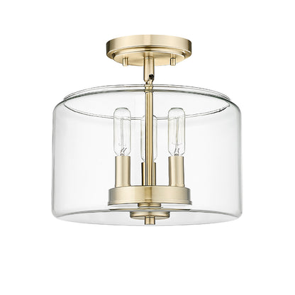 Asheville Three Light Semi-Flush Mount