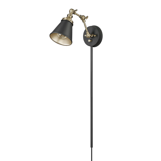 Edith-One Light Swing Arm Wall Sconce