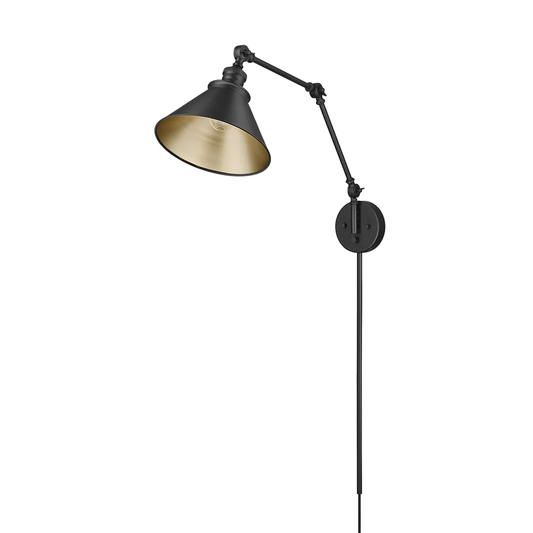 Edward-One Light Swing Arm Wall Sconce